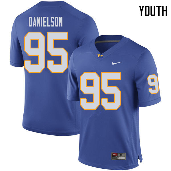 Youth #95 Devin Danielson Pittsburgh Panthers College Football Jerseys Sale-Royal